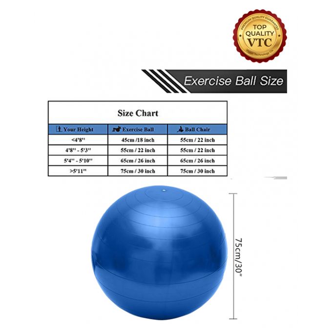 Yoga Ball Size Chart Zepan