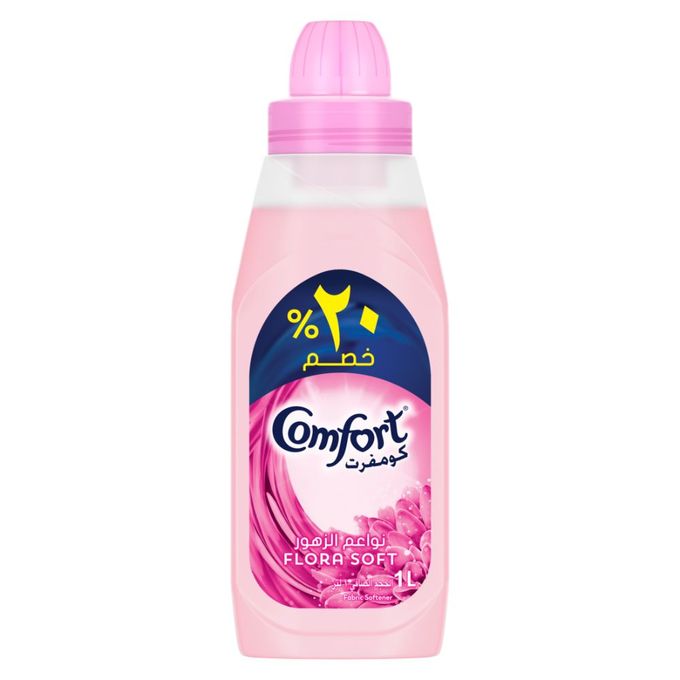 Comfort Fabric Softener for Super Soft Clothes, Flora Soft, gives  Long-Lasting Fragrance, 3l: Buy Online at Best Price in Egypt - Souq is now