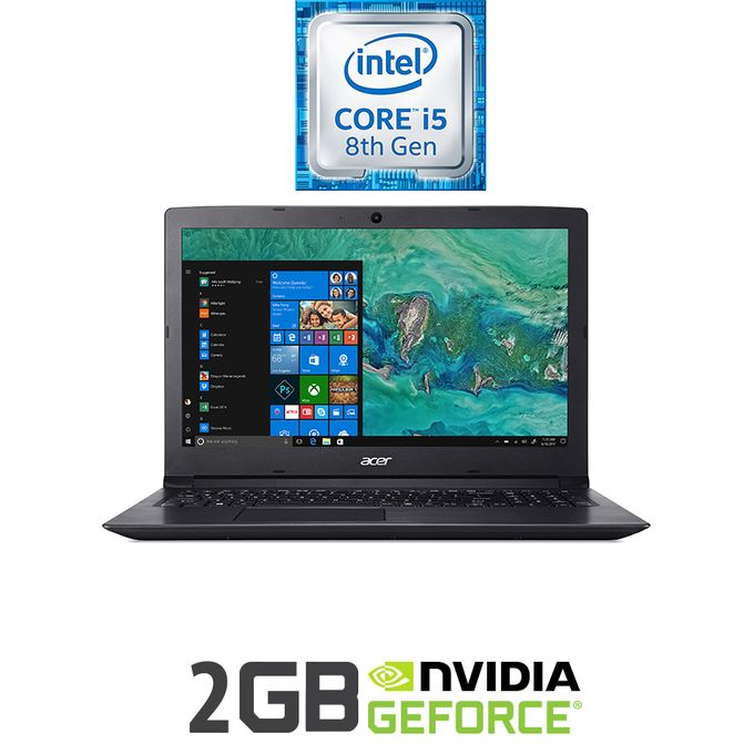 سعر ومواصفات لاب توب Acer Aspire 3 A315-53G-58C7 Laptop - Intel Core I5- 8GB RAM - 1TB HDD - 15.6-inch HD - 2GB GPU - Linux - Obsidian Blackمن جوميا