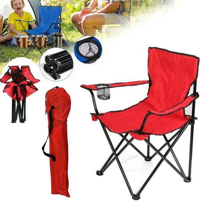 Camping Chair Replacement Fabric - 2 Pack Waterproof Oxford Cloth Seat Covers, 48x35cm, Red