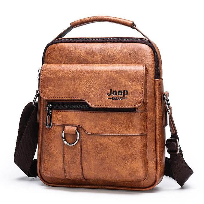Jeep pu leather fashion one-shoulder cross-body men's business leisure bag  | Lazada PH