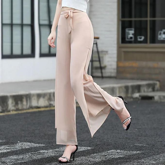 Cheap Women Solid Color Elastic Waist Ankle Length Pants Spring Summer Pure  Cotton Pocket Ladies Trousers  Joom