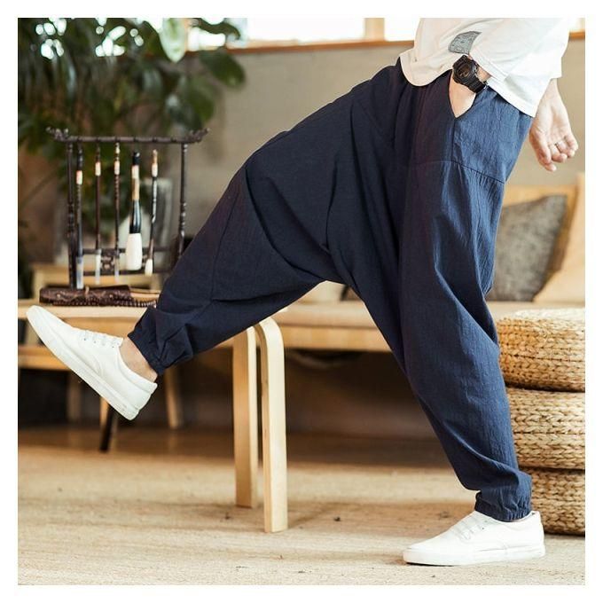 Harem Pants for Men Jeans for Men Mens Casual Fitness Solid Bodybuilding  Pocket Skin Full Length Sports Pants Joggers for Men Work Pants for Men   Walmartcom