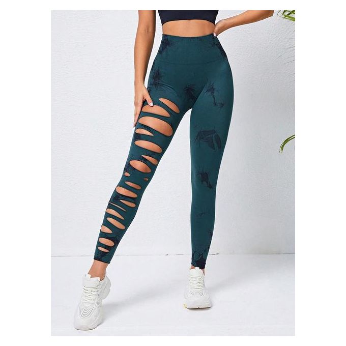 Generic Hole Women Seamless Leggings Tie-Dye Fitness Push Up High Waist  Elastic Legging Slim Booty Lifting Workout Leggings Sexy Female @ Best  Price Online