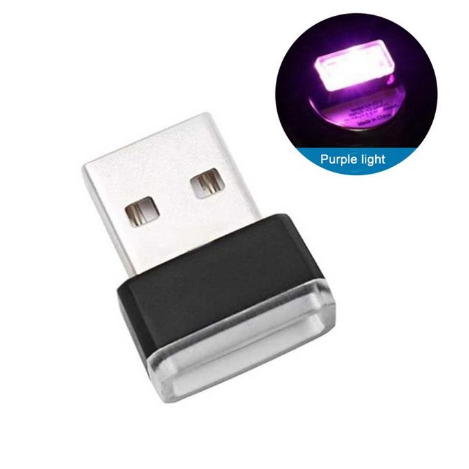 Generic (Pink Purple)7 Colors 5V/0.5-3A Mini USB Light LED Modeling Light Car  Ambient Light Neon Interior Light Car Interior Jewelry USB Interface SHA  Best Price Online Jumia Egypt