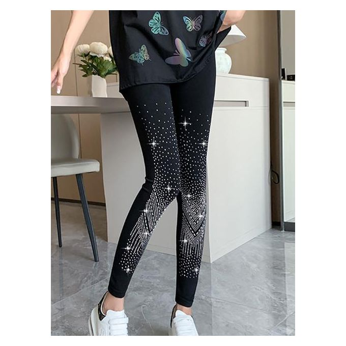 Generic 2023 New Shiny Diamond Leggings Women Fitness Rhinestone Skinny  Pencil Pant Gym Sports Tights @ Best Price Online