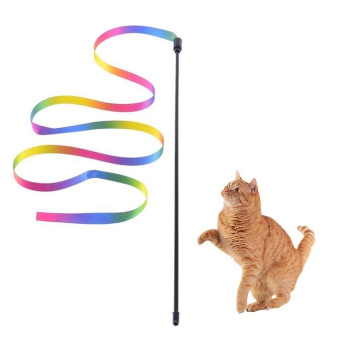Cat ribbon toy deals