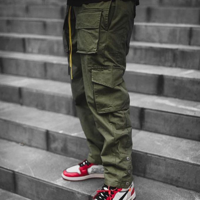 Buy Latest olive green cargo pants mens