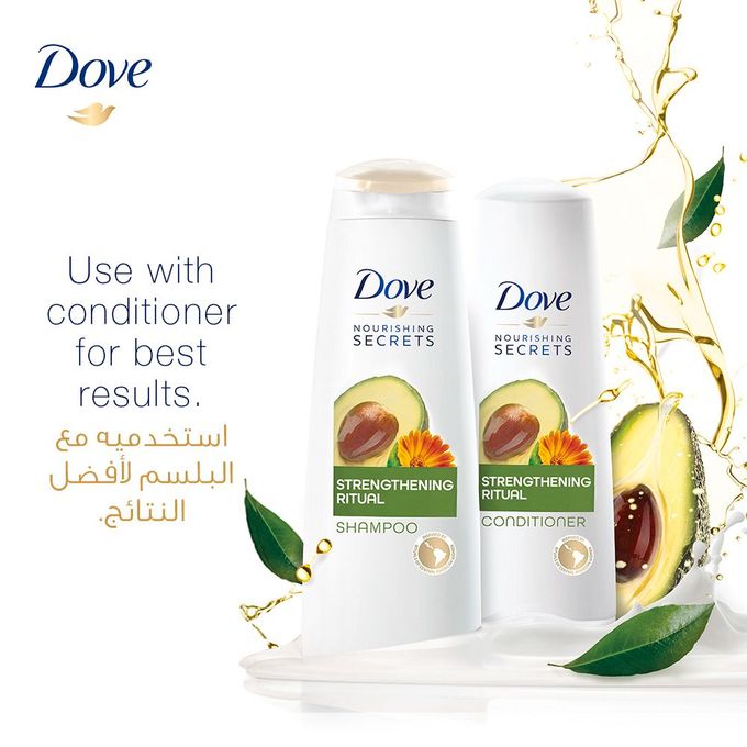 product_image_name-Dove-Strengthening Ritual Shampoo - Avocado - 400 Ml-2
