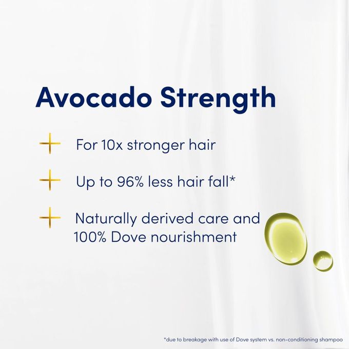 product_image_name-Dove-Strengthening Ritual Shampoo - Avocado - 400 Ml-3