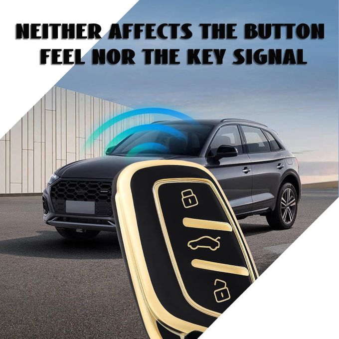 Cover Chiave Auto In Silicone Nero A Nido D'ape Per Roewe RX3/RX5/RX8, MG4/MG5/MG6/ZS/HS/EHS – Protezione Anti-graffio - 2