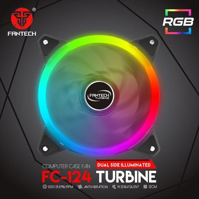 product_image_name-FANTECH-FC-124 Dual Side Illuminated RGB LED Turbine Case Fan 12CM-4