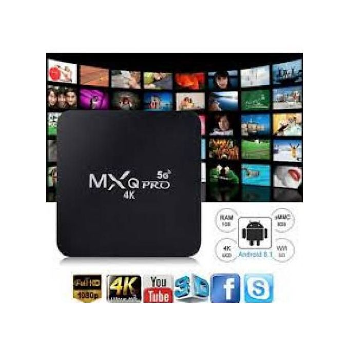 Shop Mxq Pro 5g 4k Android Ram 1gb Rom 8gb Tv Box Black Jumia Egypt