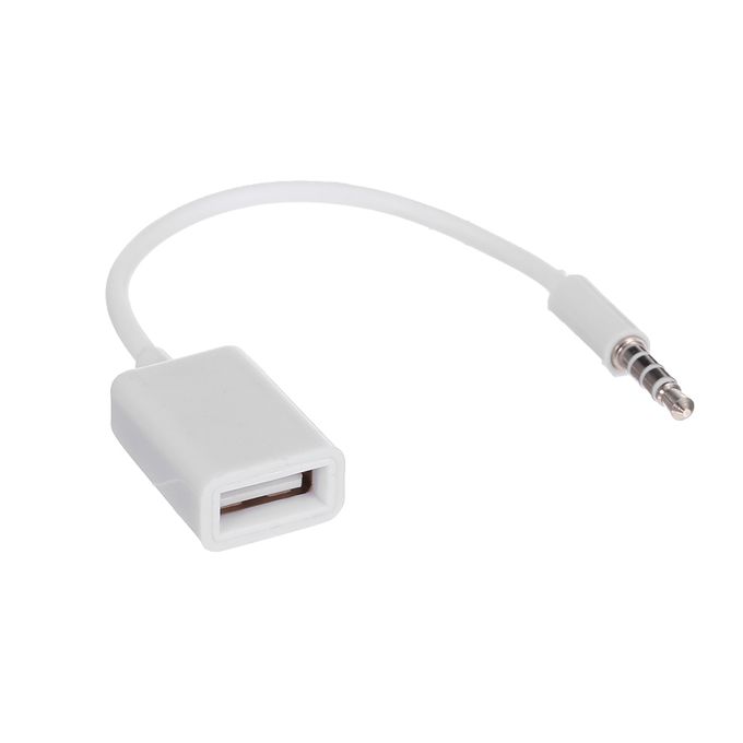 CABLING® Câble Adaptateur Jack 3.5mm Male AUX Audio Plug Vers USB 2.0  femelle Car MP3