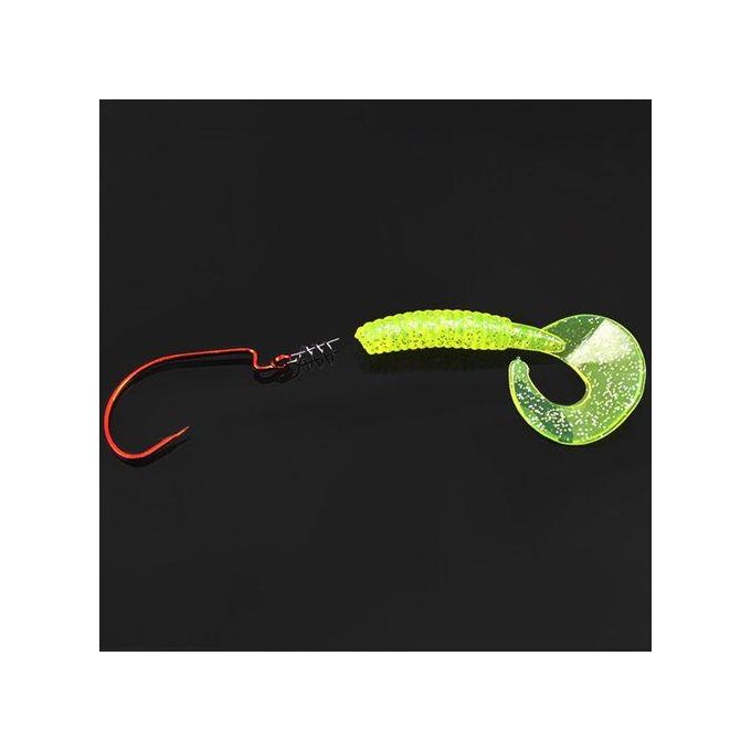 Spring Twist Lock Fishing Hook Centering Pin for Soft Lure Bait