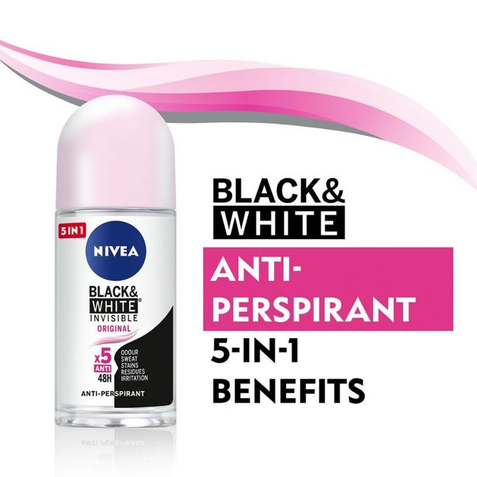product_image_name-NIVEA-Black & White Invisible Original, Antiperspirant for Women, Roll-on 50ml-6