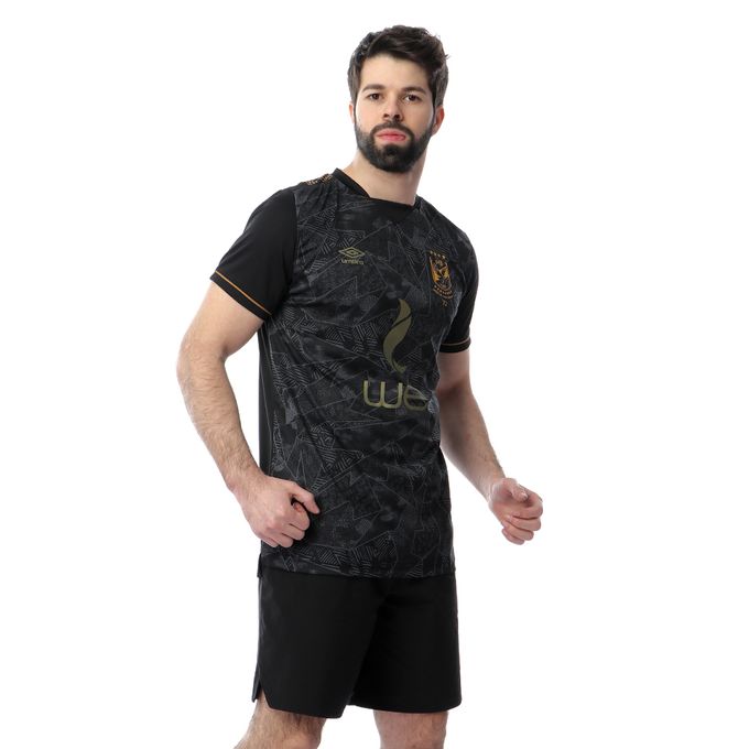 تسوق El-Ahly 2020 Away Sportive T-shirt - Black اونلاين ...