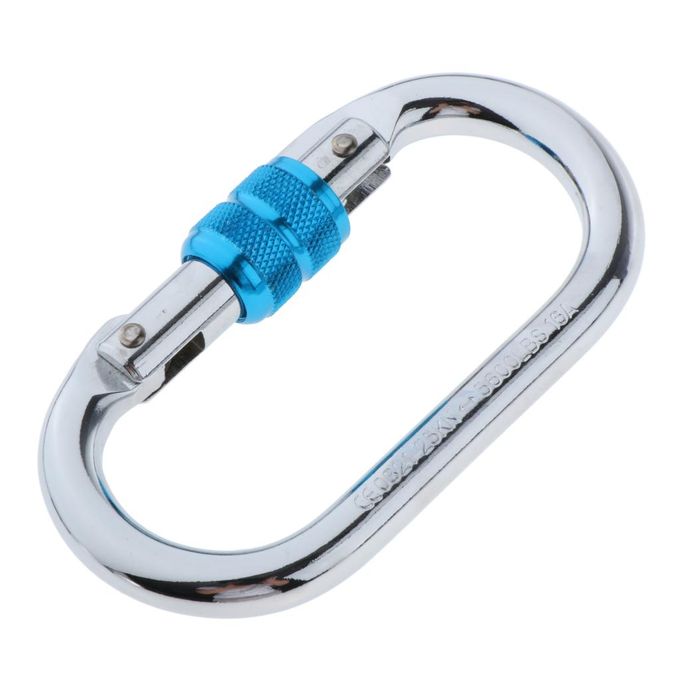 Generic 25KN Screw Lock Carabiner O Light For Swing Fishing @ Best