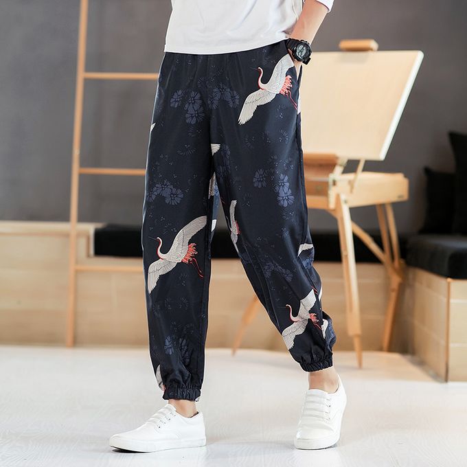 Men'S Ice Silk Casual Pants Summer Thin Ice Silk Mesh Quick-Drying Pants  Stretch Pants Loose Casual Pants Breathable, Men's Fashion, Bottoms, Jeans  on Carousell