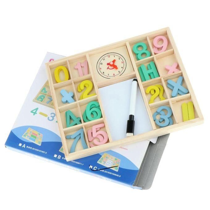 Tickles Wooden Computation Study Box with Number Blocks for