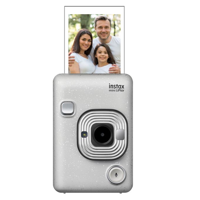 Fujifilm Instax Mini Liplay Hybrid Instant Camera - STONE WHITE