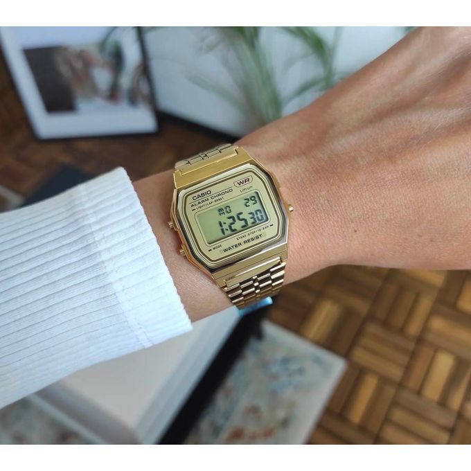 Casio A159WGEA-1EF Alarm-Chrono Digitaluhr Armbanduhren