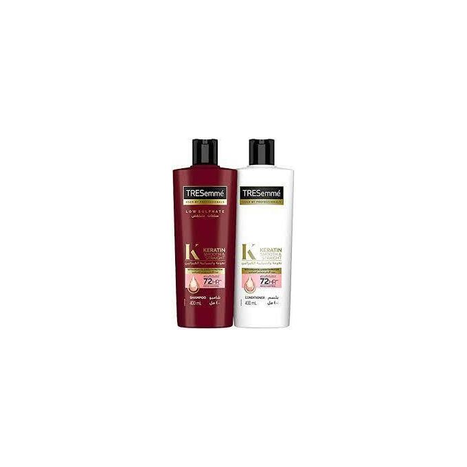 Tresemme Pack of Keratin Smooth & Straight Shampoo 400 ml + Keratin Smooth  & Straight Hair Conditioner – 400 ml 50% off @ Best Price Online | Jumia  Egypt