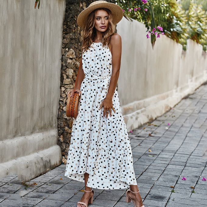 Polka dot dress summer top