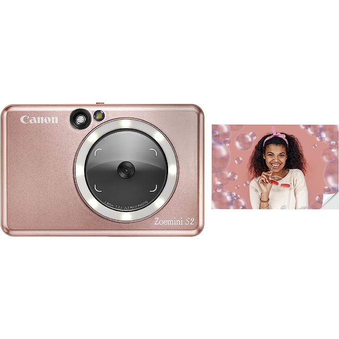 Canon Zoemini S2 - 2in1 Mini Photo Printer Camera - 10 Prints Included -  Pearl White @ Best Price Online