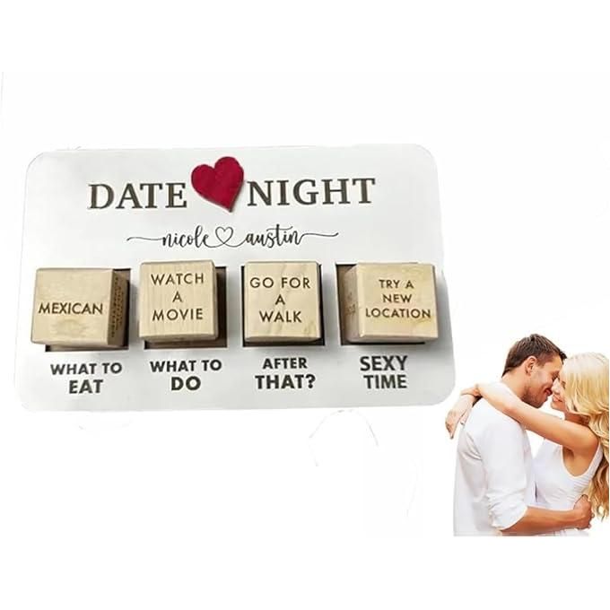 Date Night Dice Pour les couples, Lovers Decision Dice, Drôle de couple Dés  Saint-Valentin Cadeaux de jeu de dés en bois pour des soirées de