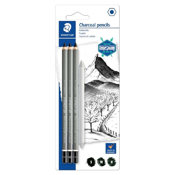 Shop Steadtler Charcoal Pencils Paper Stump Jumia Egypt
