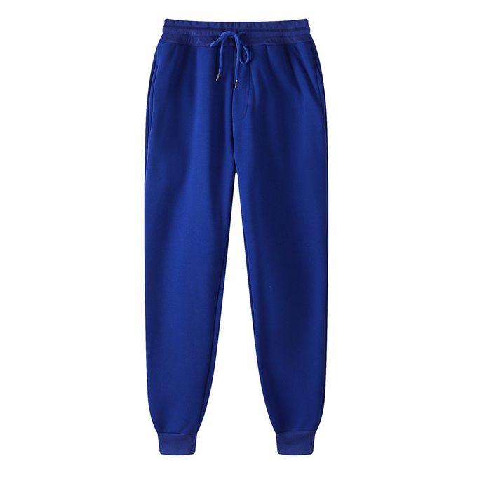 Fashion (Blue)Men's Joggers Men Trousers Casual Pants Sweatpants