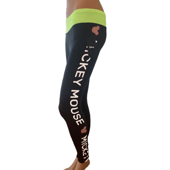 Disney Mickey Mouse Women Graphic Active Wear Leggings From Disney