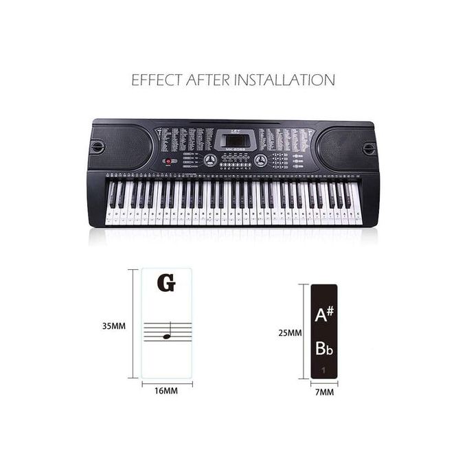 Generic 88 Keys 61 Keys 54 Keys Transparent Piano Keyboard ...