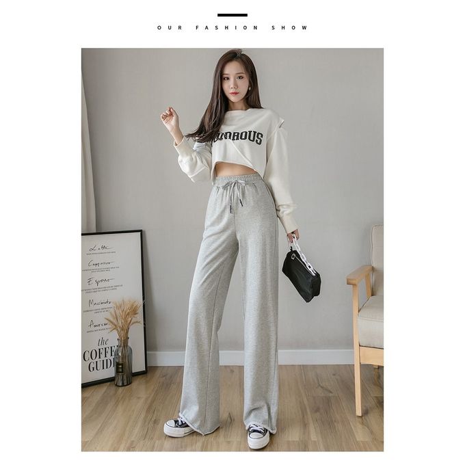 Womens jogger pants Korean joggers casual high waist pants aesthetic pants  sweatpants for women high-quality original casual pants