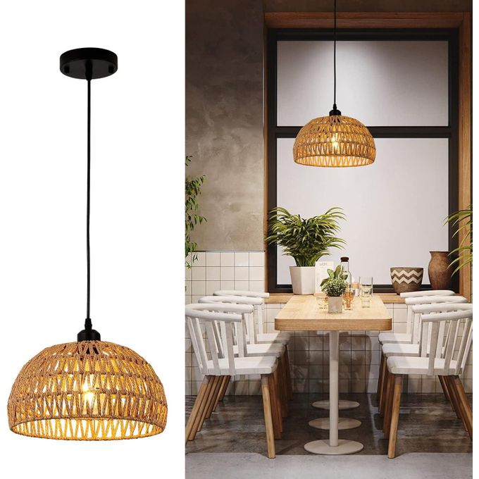 Pendant Lights Woven Chandelier Basket Light Fixture