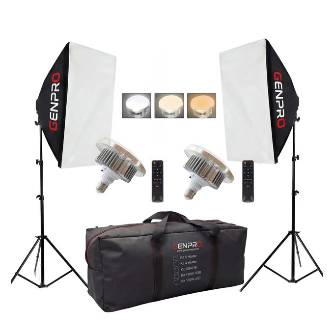 Professional Complete Softbox Lighting Kit for Photography