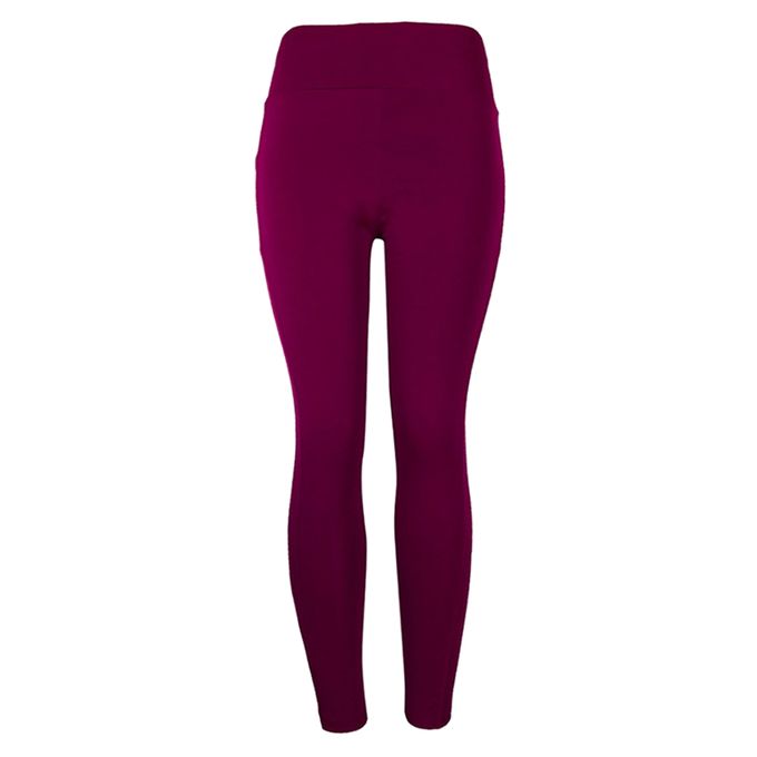 Red Tummy Control Compression Leggings