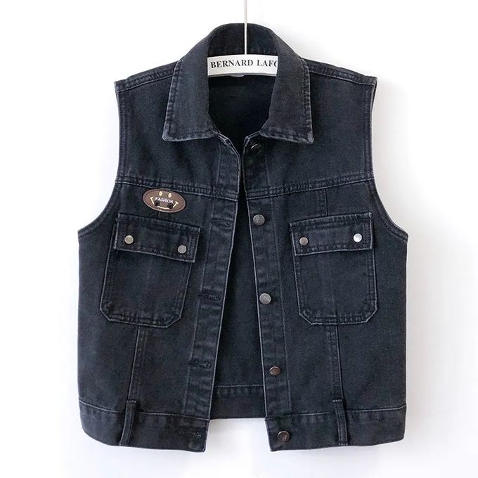 Fashion Sleeveless Black Short Jacket Denim Coat Vest Best Price Online Jumia Egypt