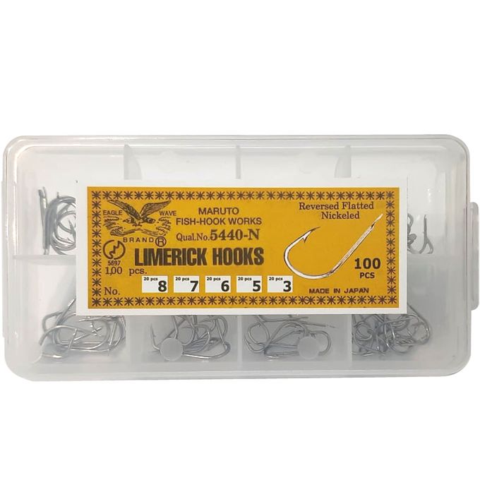 Fishing Hooks Box - 100 Pcs