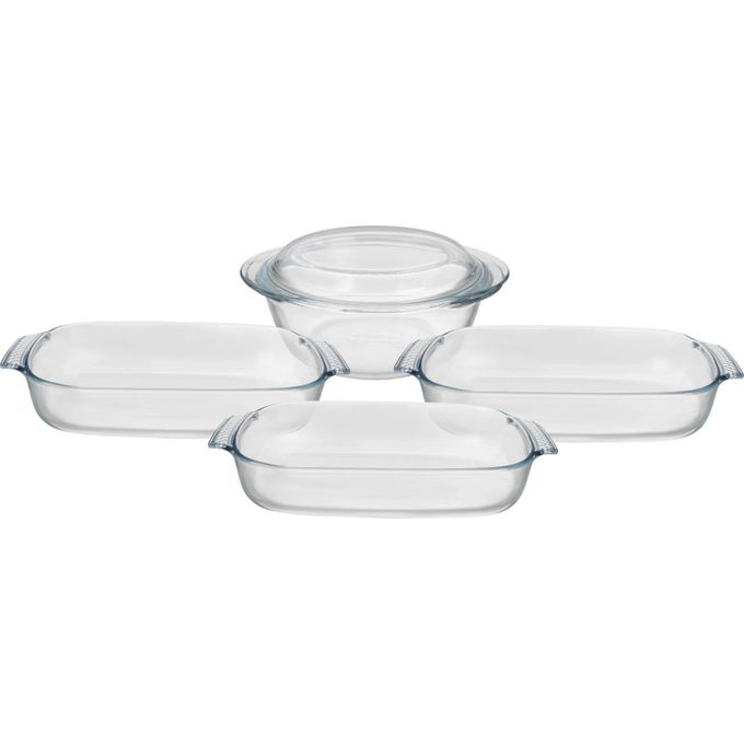 French-style heat-resistant glass casserole dish, Pyrex5