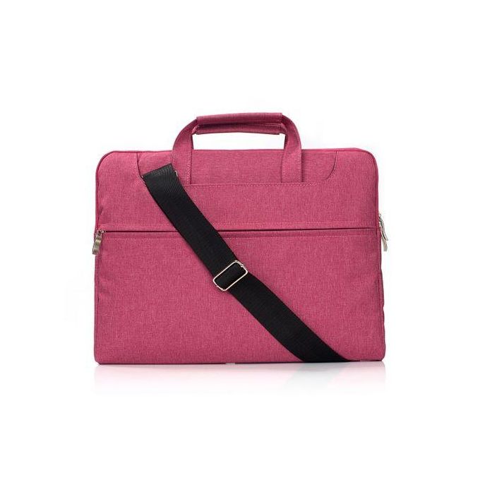 Wewoo - Sacoche ordinateur 15.6 - 17 pouces rose pour 15,6 et ci-dessous  Macbook, Samsung, Lenovo, Sony, DELL Alienware, CHUWI, ASUS, HP Sac à  bandoulière portable à l'épaule résistant à l'usure respirant, 