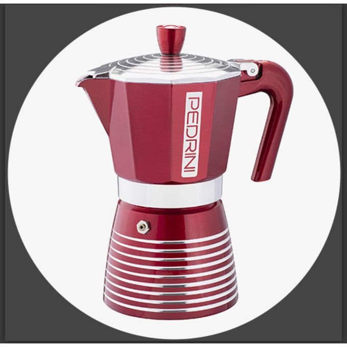 Shop Pedrini Espresso Pot 2 Cup Red Jumia Egypt