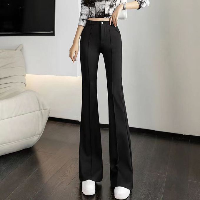 Fashion (Black(Long))Seoulish 2022 New Formal Women's Harem Pants Spring  Summer Chic High Waist Office Solid Minimalism Pant Workwear Female Trouses  DOU @ Best Price Online