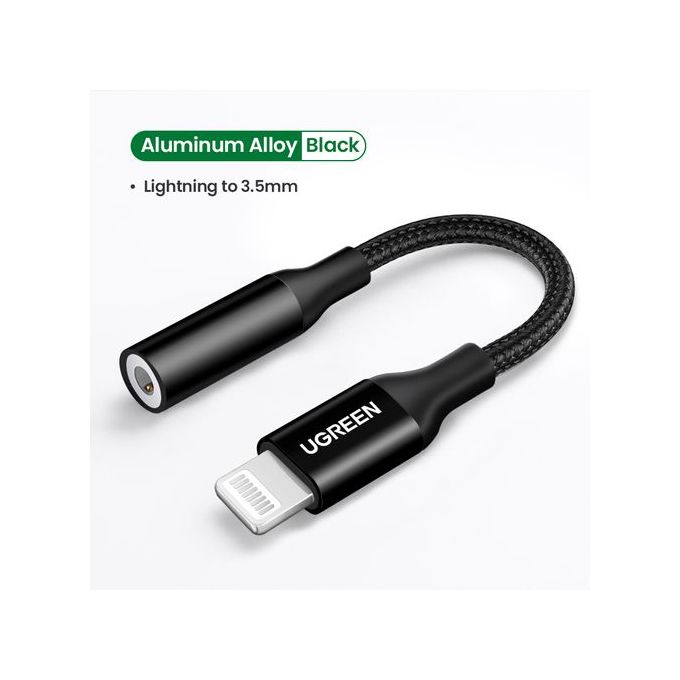 Ugreen Lightning To3.5mm Cable MFiCertified Headphone Adapter