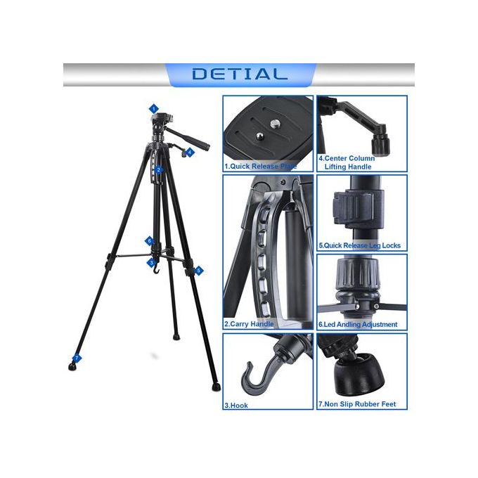 Tripod for Weifeng camera/camcorder - 167 cm (WT-3560