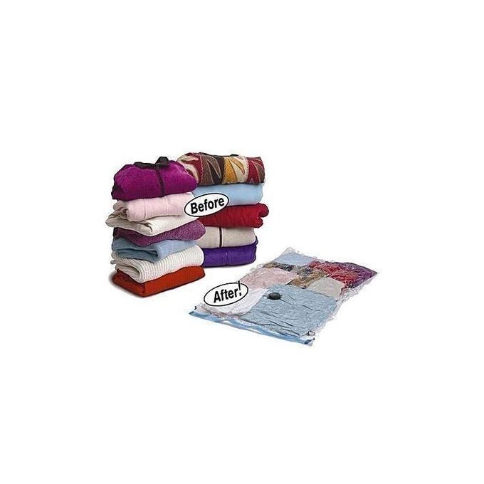 Buy Kuber Industries Vacuum Storage Bags|Space Saver Bags|Travel Vacuum  Storage Seal Bags for Comforters Blankets Clothes Pillows With Hand  Pump,80x120 cm,Pack of 6 (Transparent) Online at Best Prices in India -  JioMart.