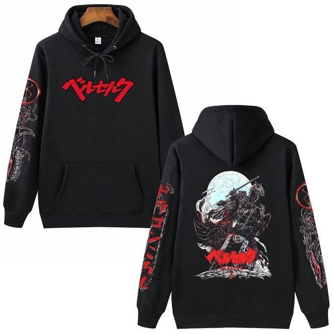 Buy Japanese Anime Berserk Guts Scorch Men's Casual Vintage Hoodie  Swordsman Gatsu Manga Sweatshirt Plus Size Couple Wear at affordable prices  — free shipping, real reviews with photos — Joom