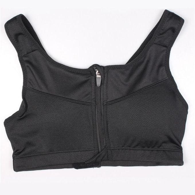 Fashion (black)Women's Bra New Front Zipper Bras Sports Tops Gym Women  Fitness Comfortable And Breathable Without Restraint Crop Top WEF @ Best  Price Online