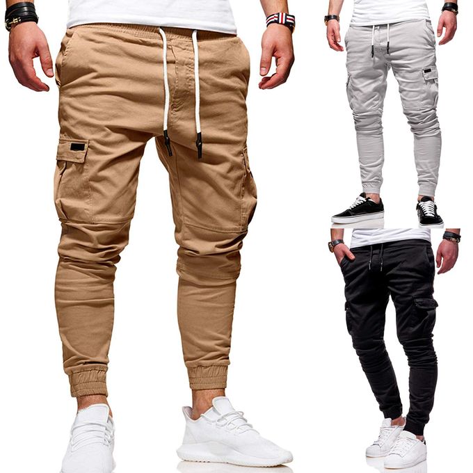 OmicGot Men Classic Light Weight Joggers Trousers Casual Pants New